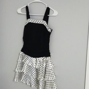 Byer California Dresses - Short black and white polka-dot dress Byer California Dresses - Short black and white polka-dot dress